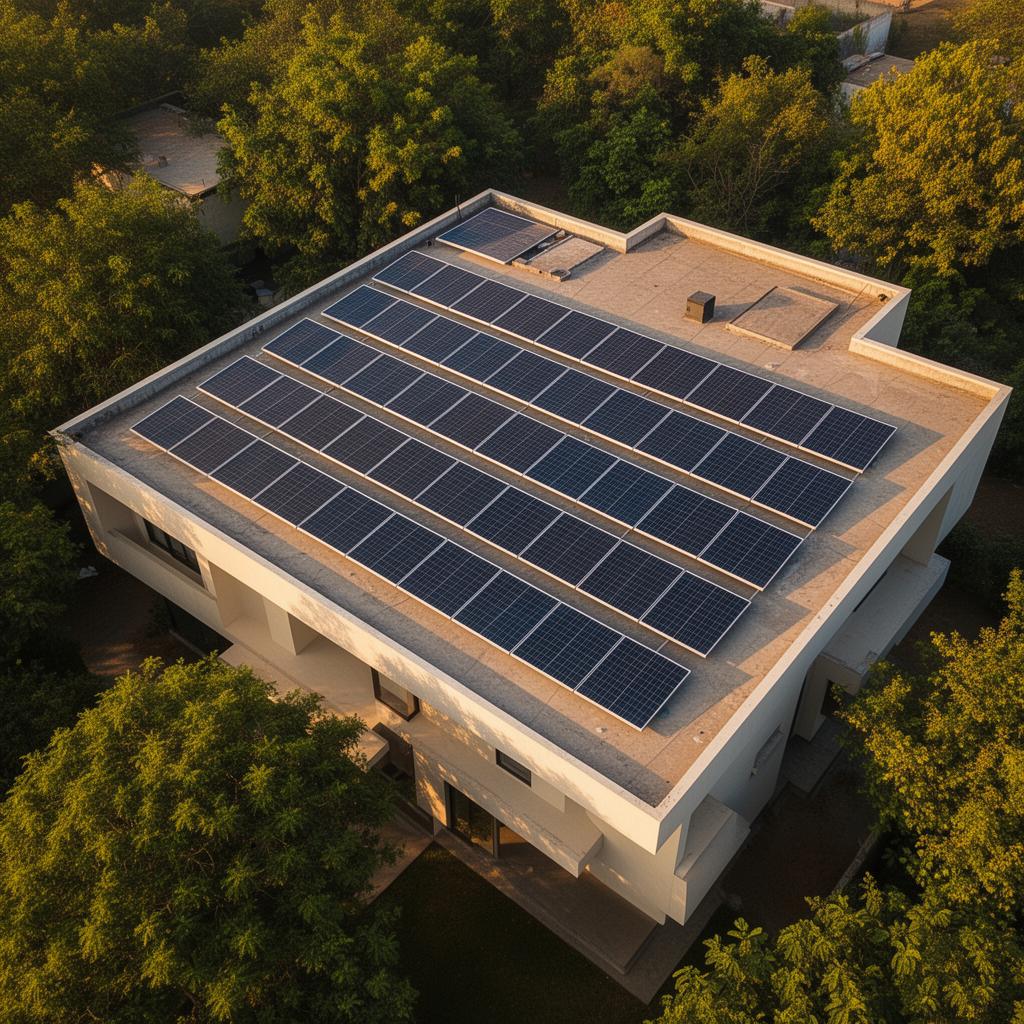 Rooftop solar installation