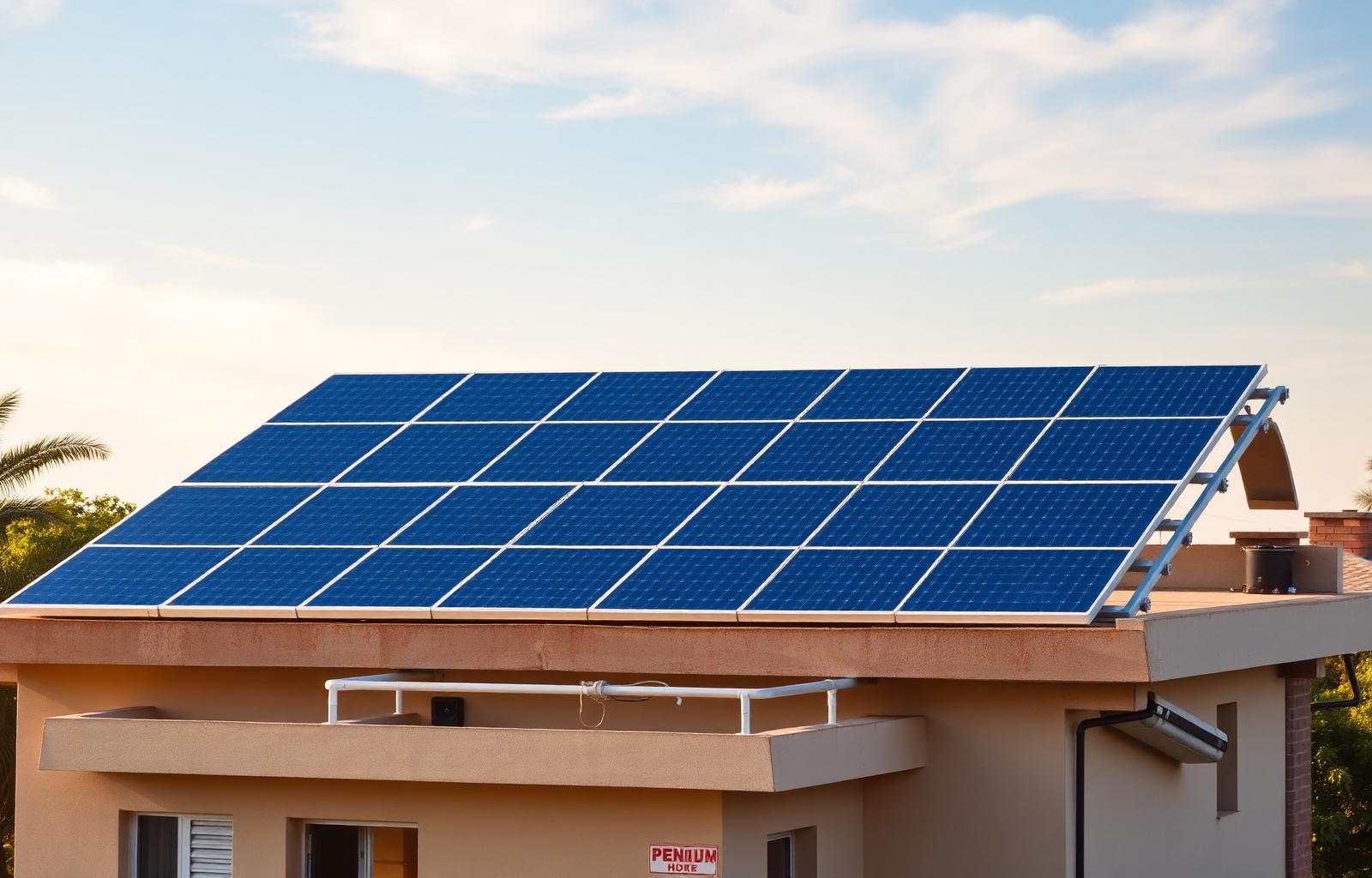 Solar rooftop installation by SurDev Energy on Indian home